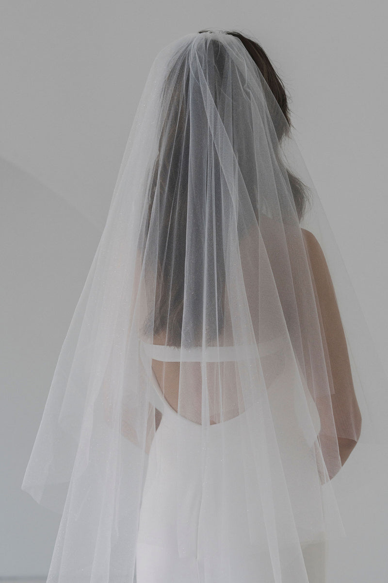 Glitter Tulle Veil - Richard Designs