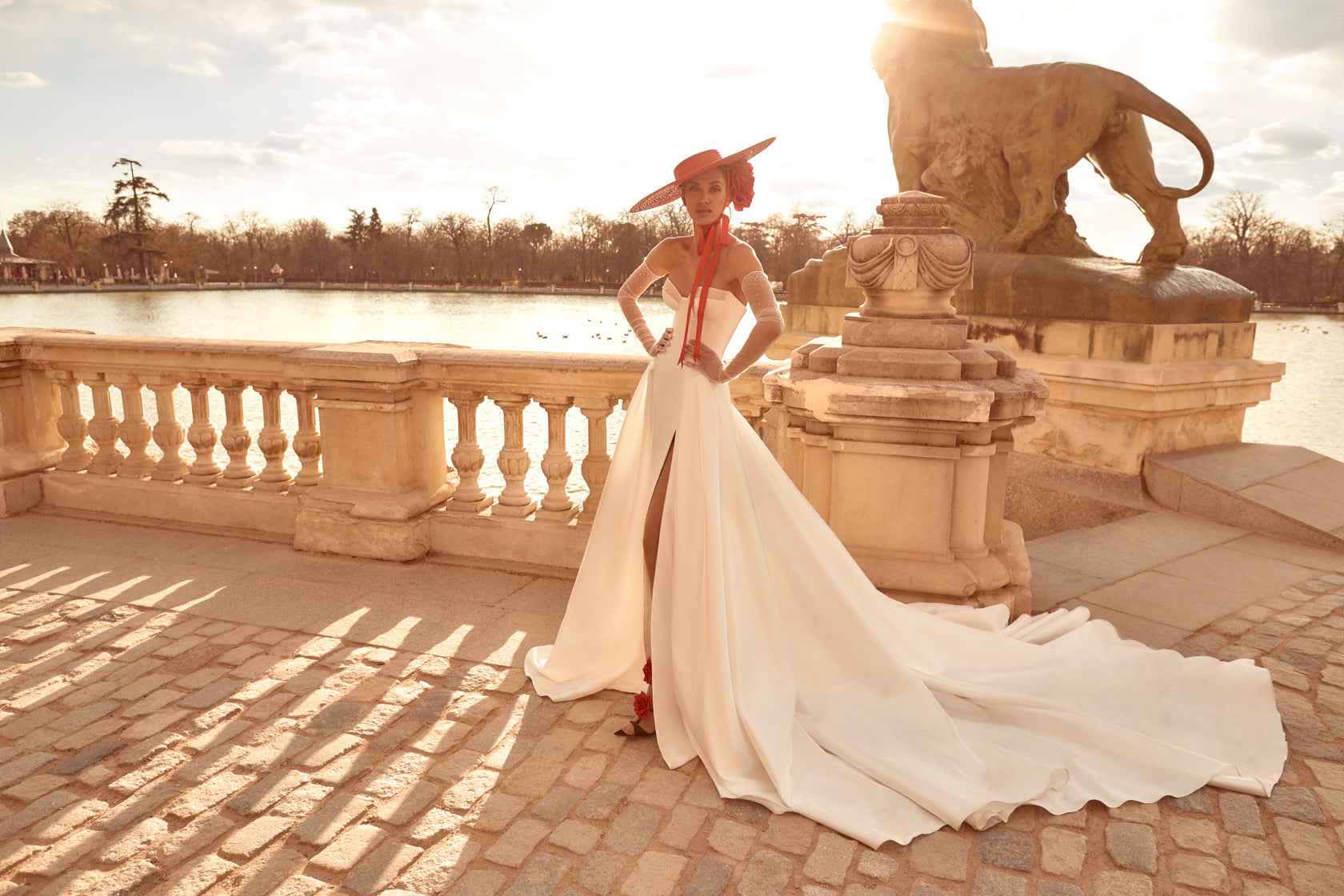Uma  Sparkling Sheer Corset Wedding Gown with High Slit - Encanto - Bridal  Dresses - Galia Lahav